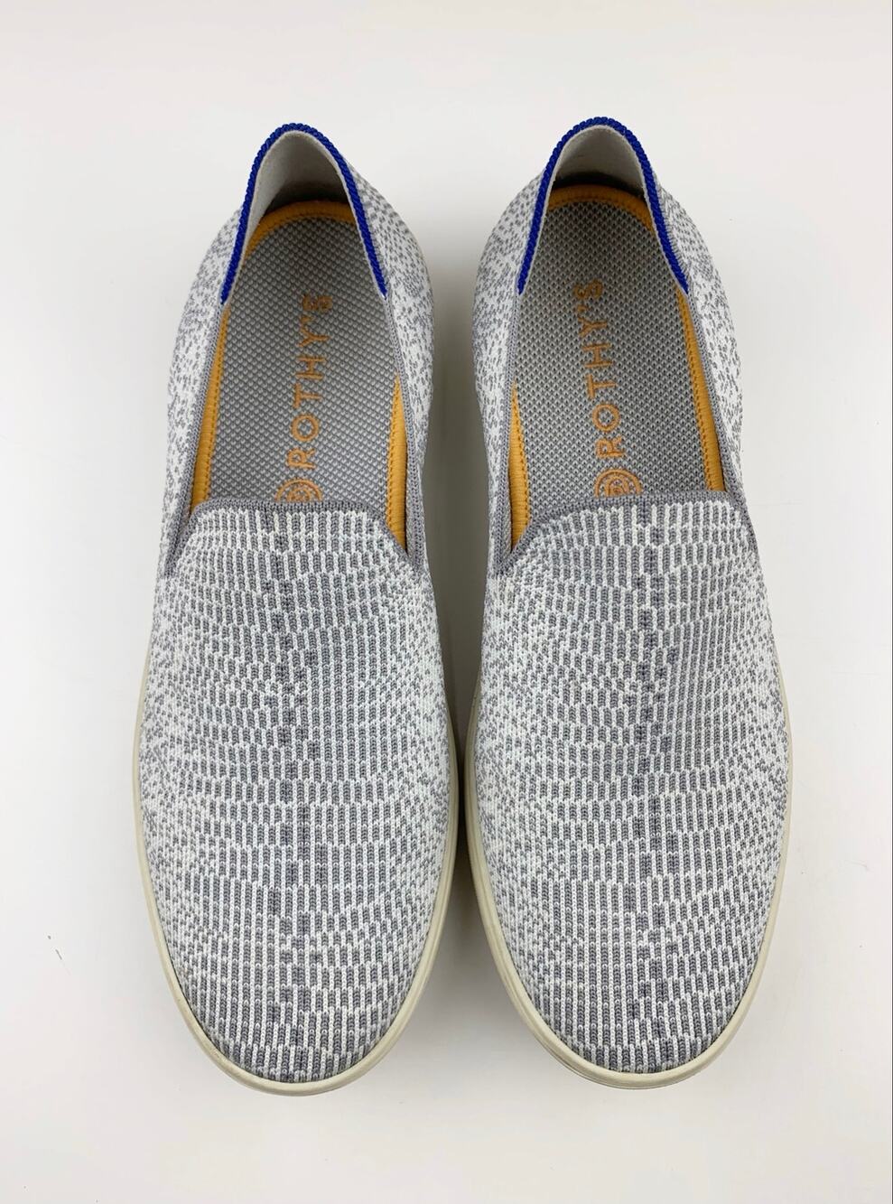 Rothys The Original Slip On Sneakers Grey Opal Python Casual Shoes Women's 9.5
